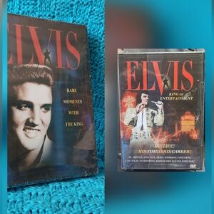 Set DVDS ELVIS Rare Moments w/The King/Elvis King Of Entertainment Never Opened
